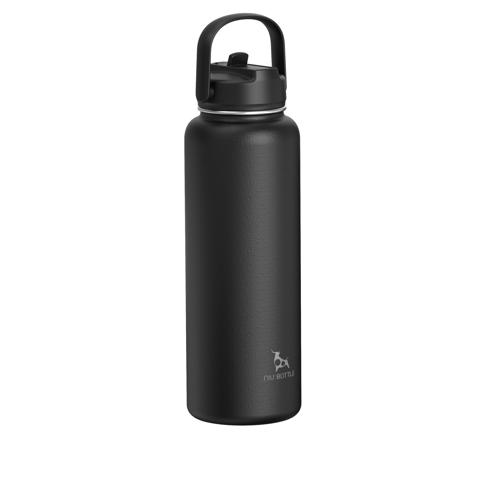 Double wall stainless steel vacuum insulation flask with Portable Handle