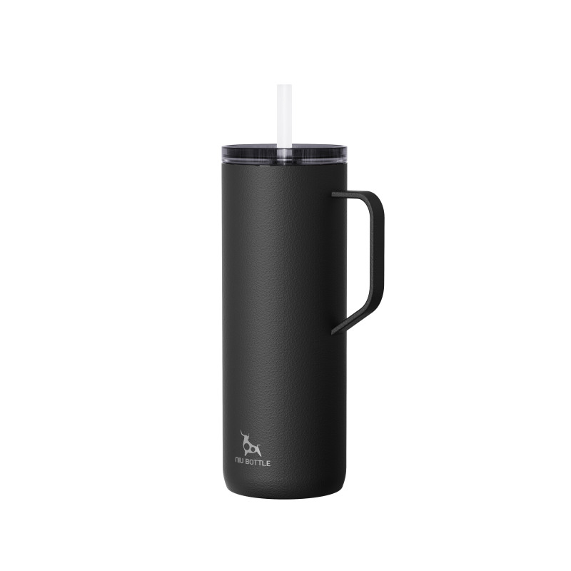Double wall Stainless Steel Insulated Coffee Mug with Durable Metal Handle