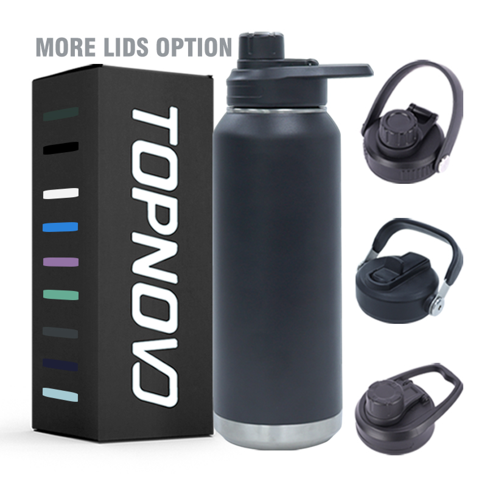 Topnovo 2025 New Products  Sport Gym Drinking  Insulated Vacuum Flask Polar Stainless Steel Camel 32 oz Water Bottle With Lid