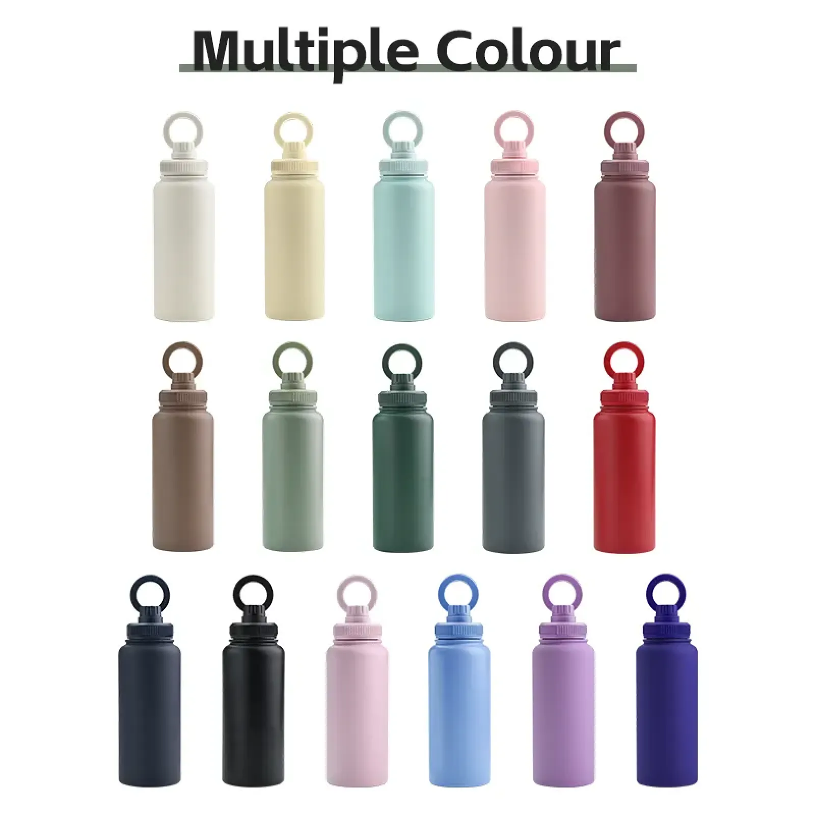 Stainless Steel Gym Water Bottle With Magnetic Phone Holder New Hot Sell 32oz Double Wall MagneticTravel Sports Water Bottle