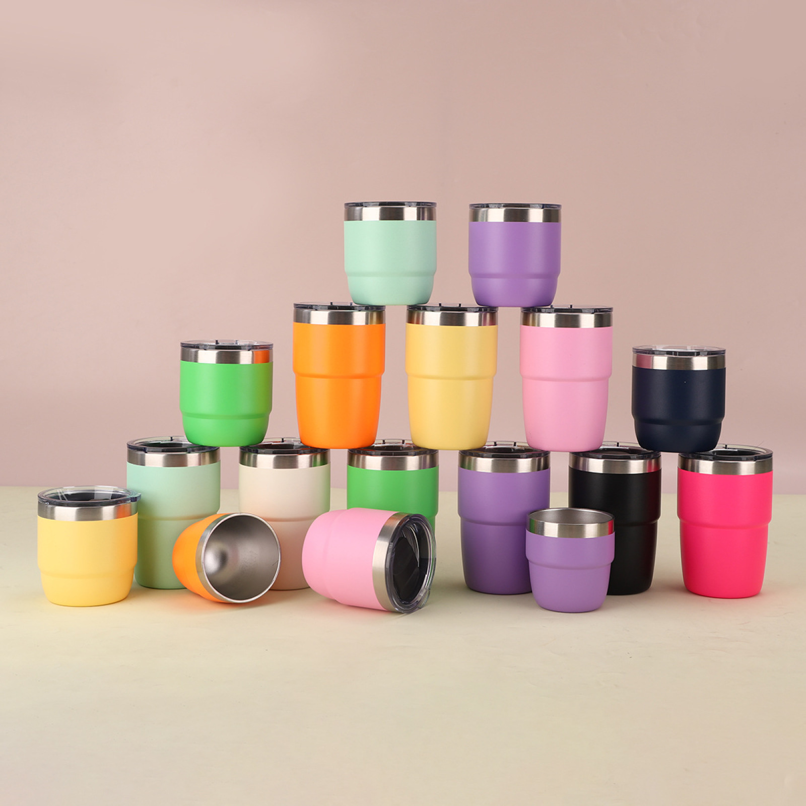 Mini Portable Stainless Steel Tumbler Insulated Travel Coffee Mug Eco-friendly Thermal Tea Cup Wine Cups Wholesale New