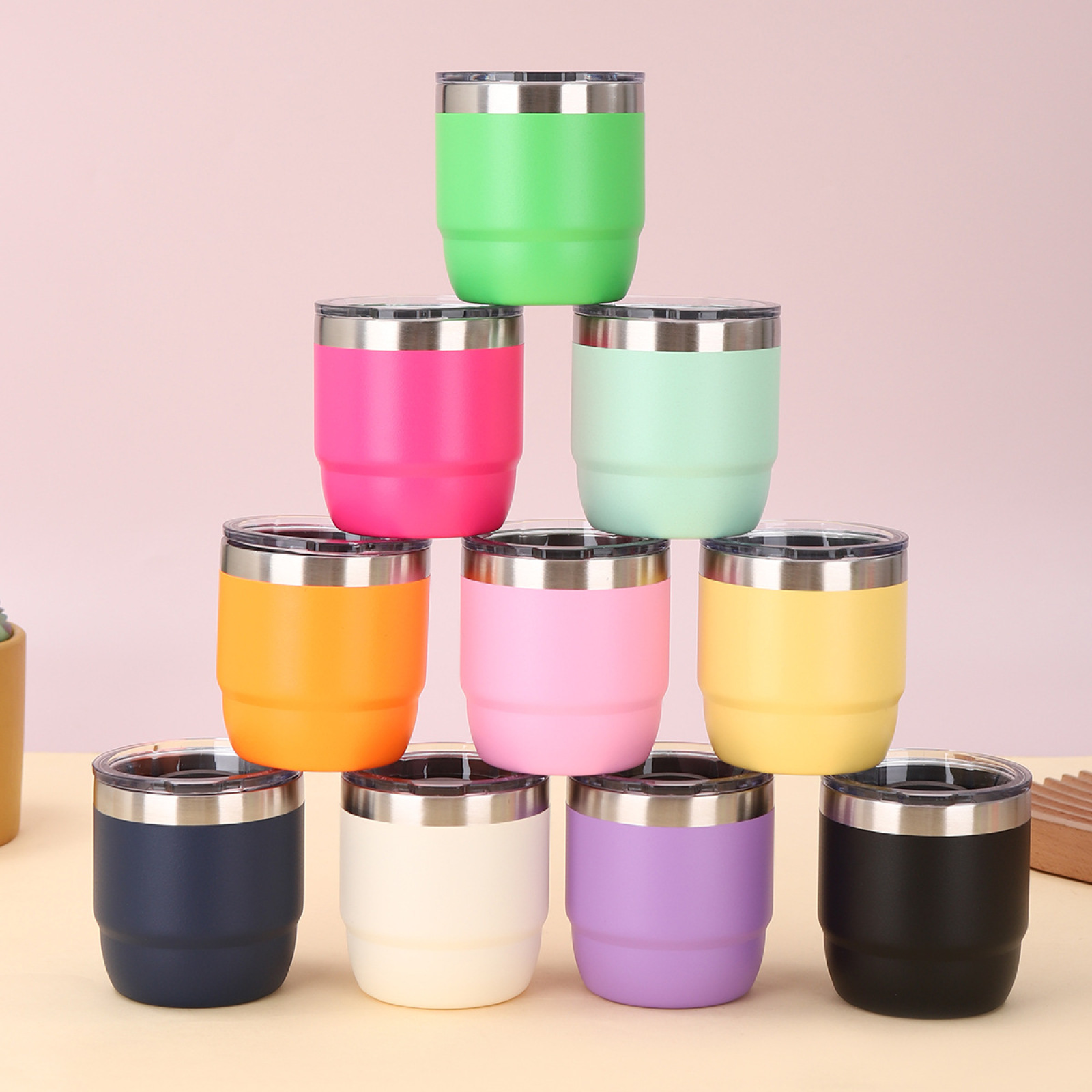 Mini Portable Stainless Steel Tumbler Insulated Travel Coffee Mug Eco-friendly Thermal Tea Cup Wine Cups Wholesale New