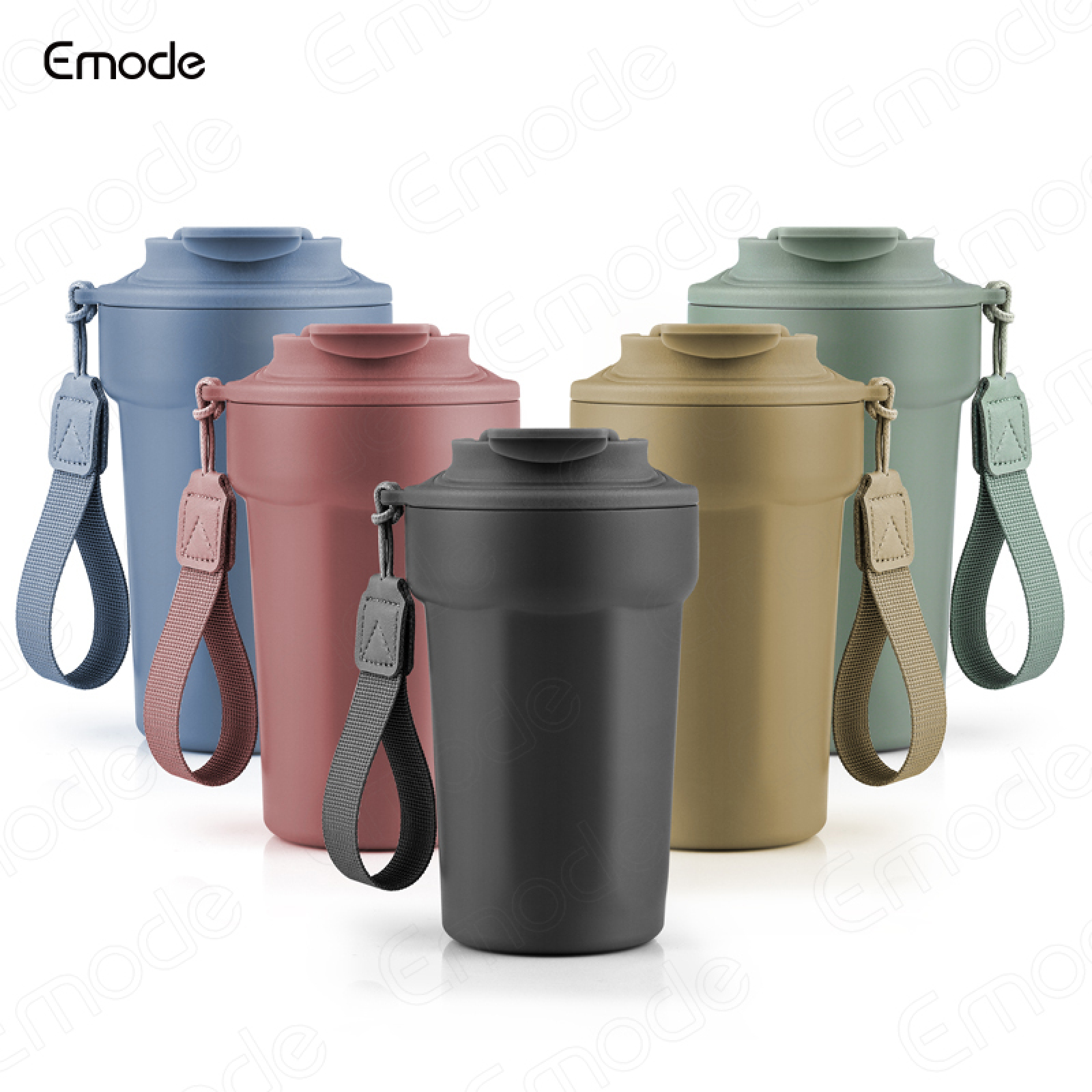 Emode 2025 Hot Sale Small Capacity Wide Mouth Mug Outdoor Insulated Tumbler With Lid