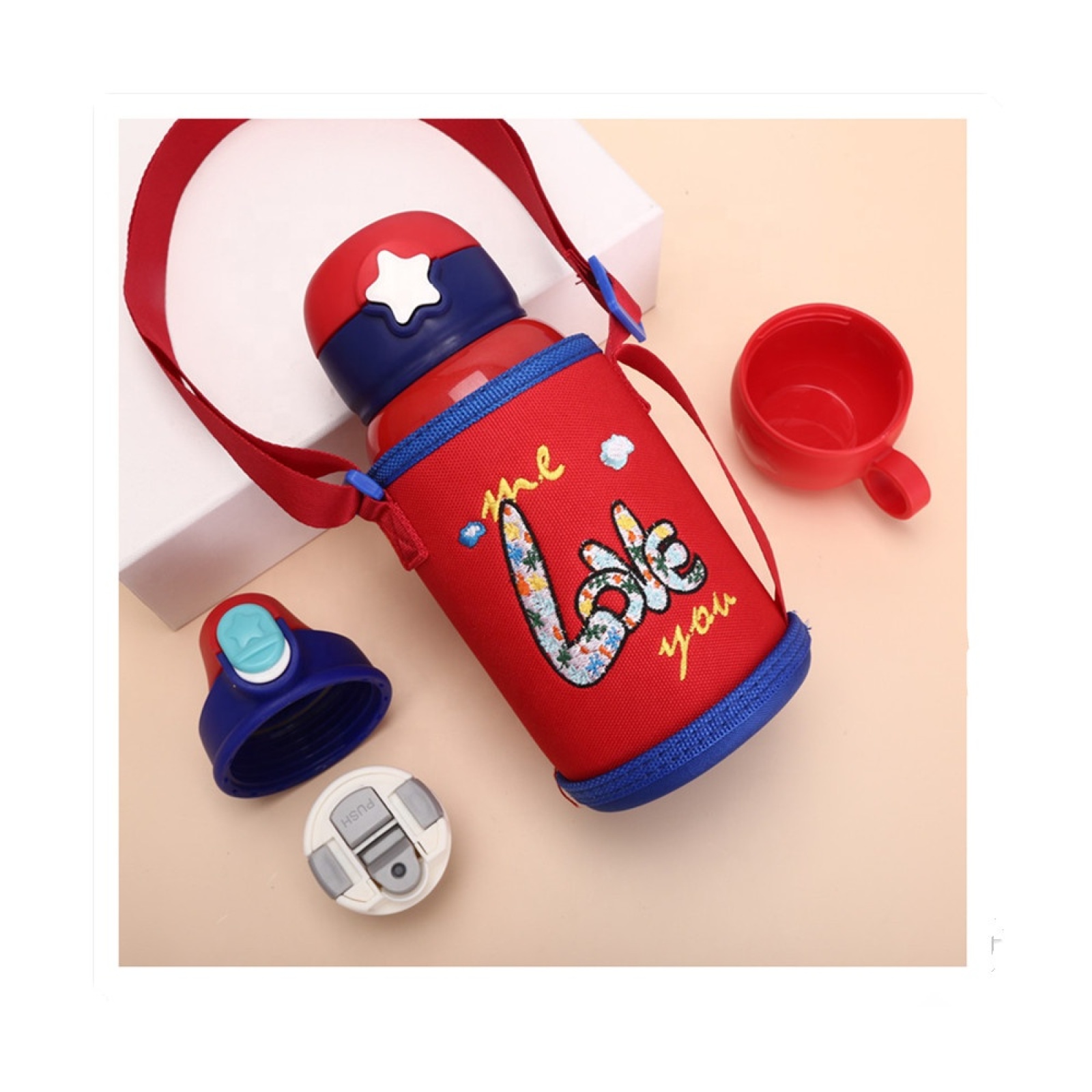 New 304 Stainless Steel Kids Vacuum Cup with Smart LED Temperature Display Tumbler for Children