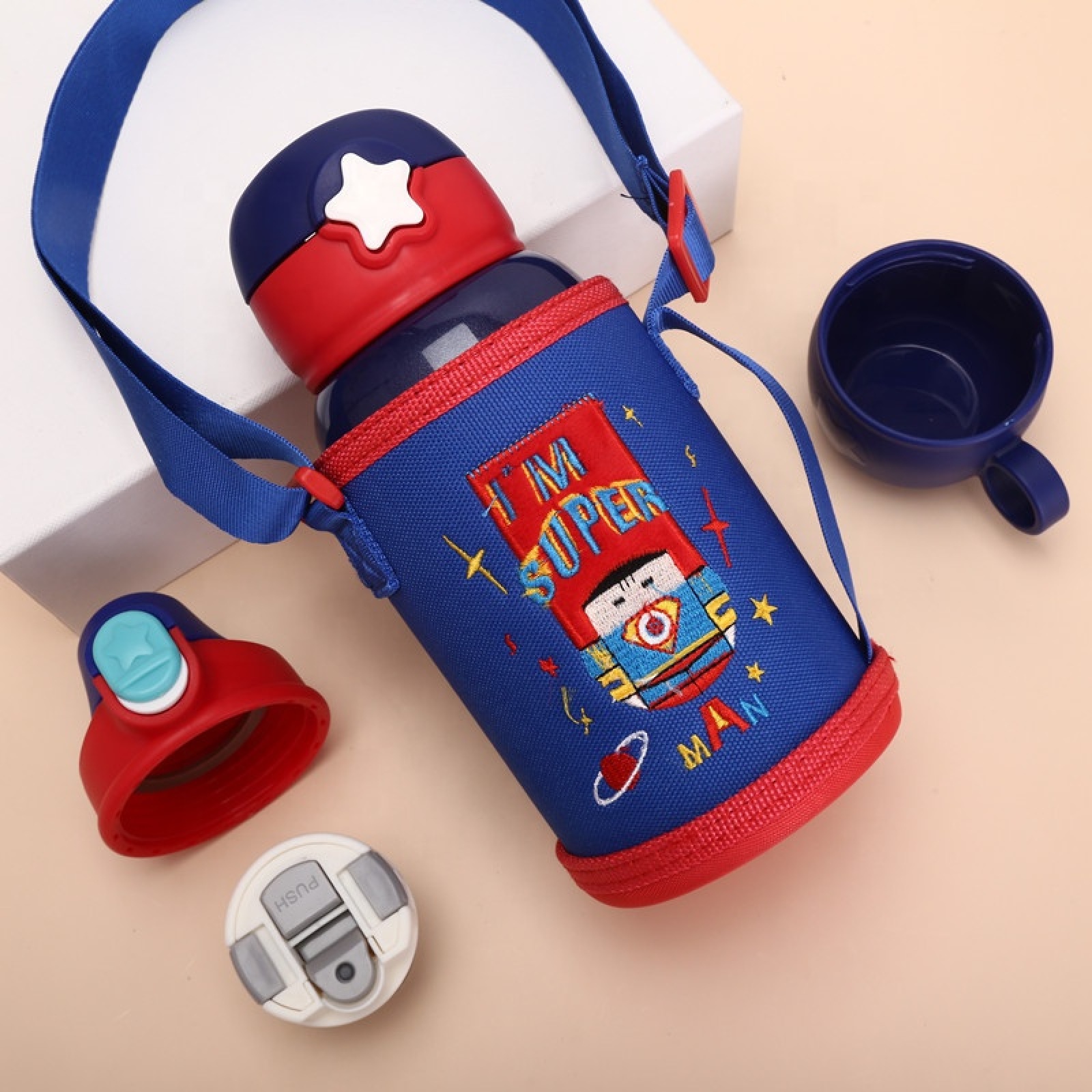 New 304 Stainless Steel Kids Vacuum Cup with Smart LED Temperature Display Tumbler for Children