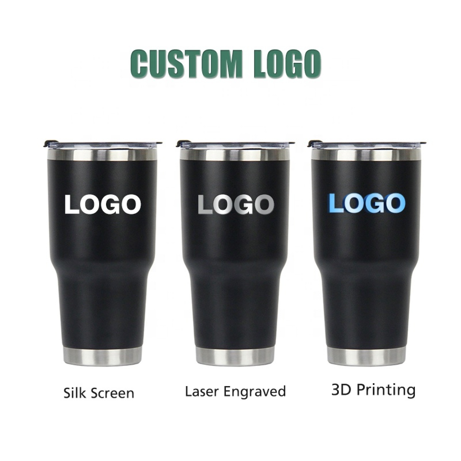 Wholesale Custom Logo 30oz Travel Tumbler Double Walled Vacuum Insulated Stainless Steel 30oz Tumbler Cups with Lids and Straws