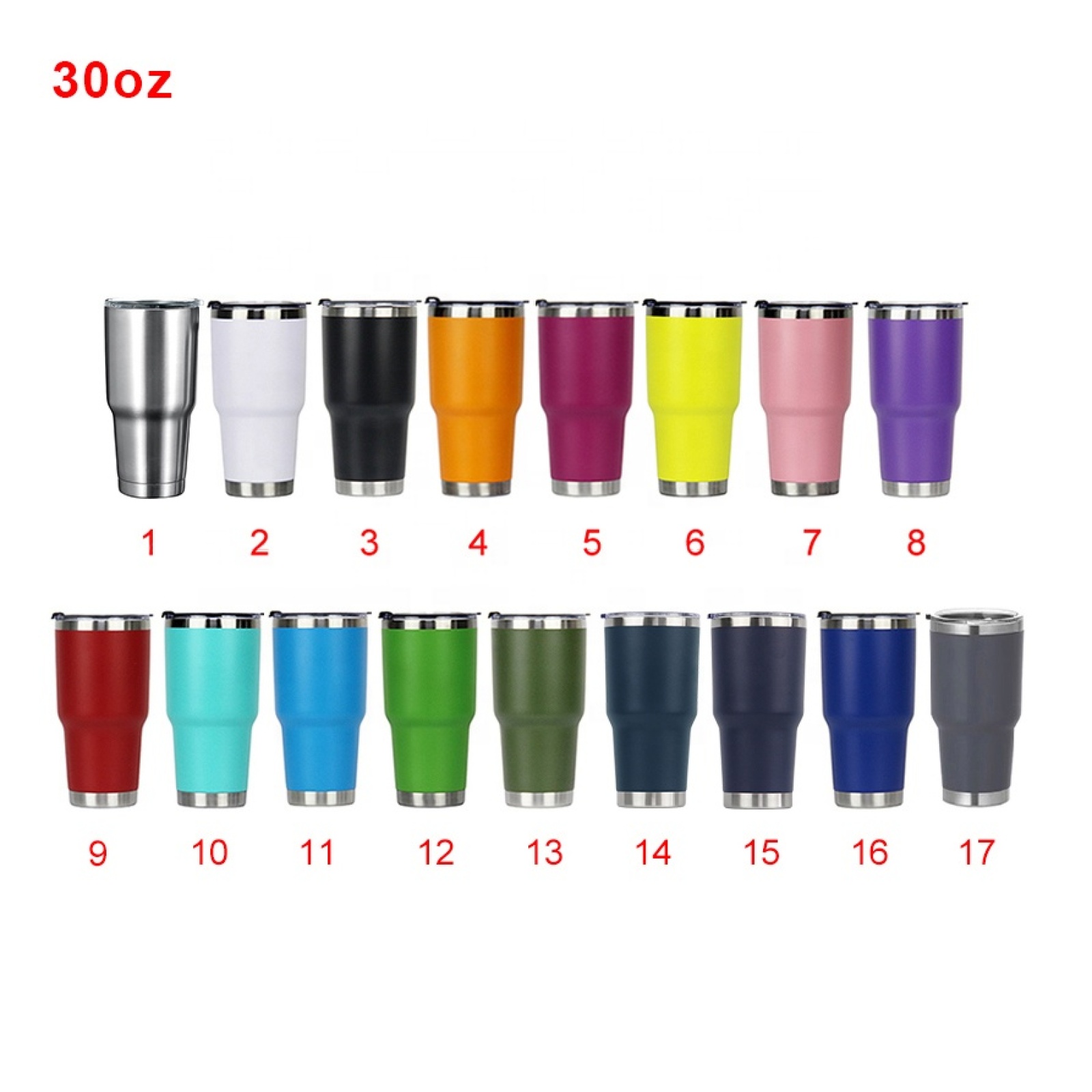 Wholesale Custom Logo 30oz Travel Tumbler Double Walled Vacuum Insulated Stainless Steel 30oz Tumbler Cups with Lids and Straws