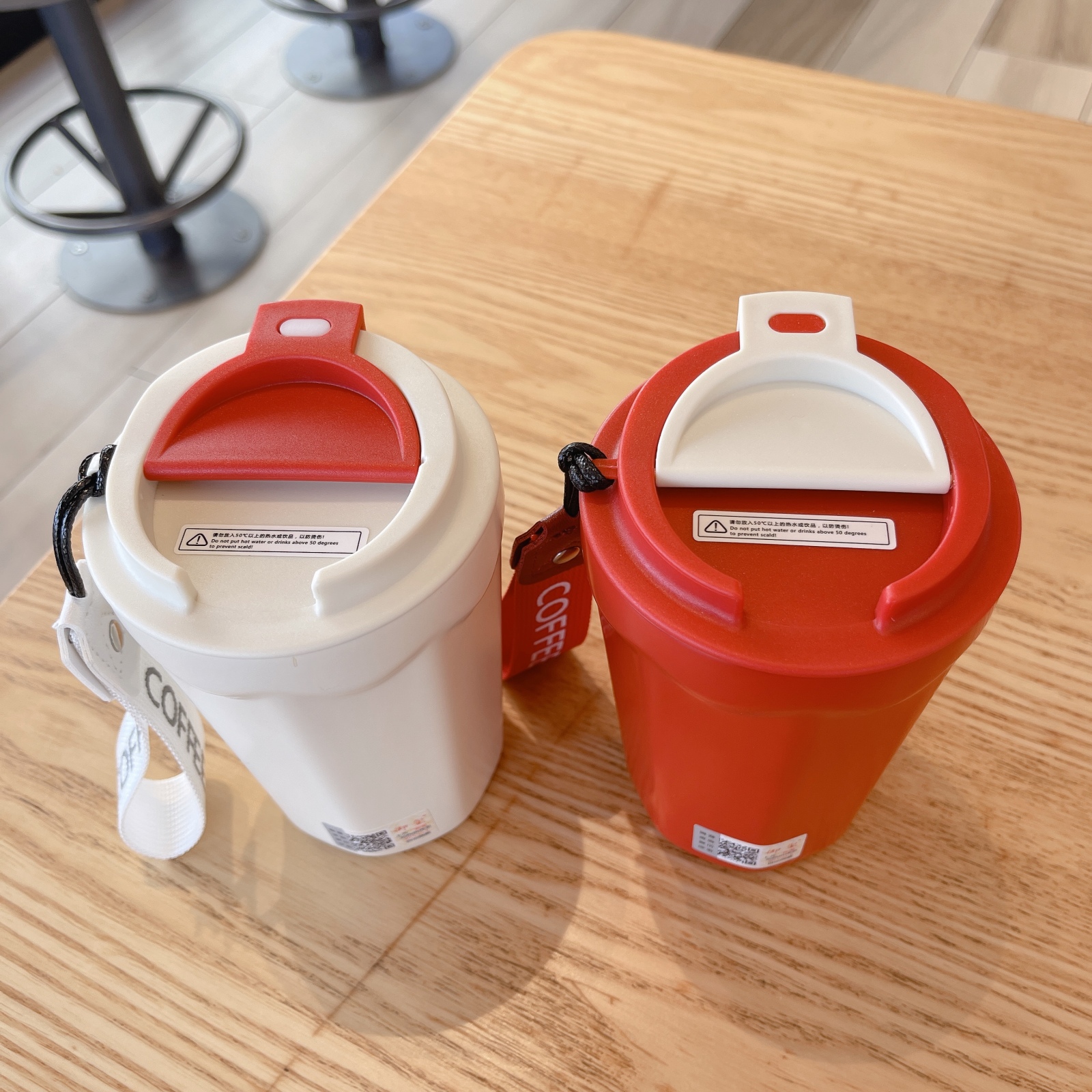 Cflask 1796 New Style 400ml 500ml Double Walled Tumbler Cups Custom 304 Stainless Steel Mugs Travel Cups Coffee Mug With Rope