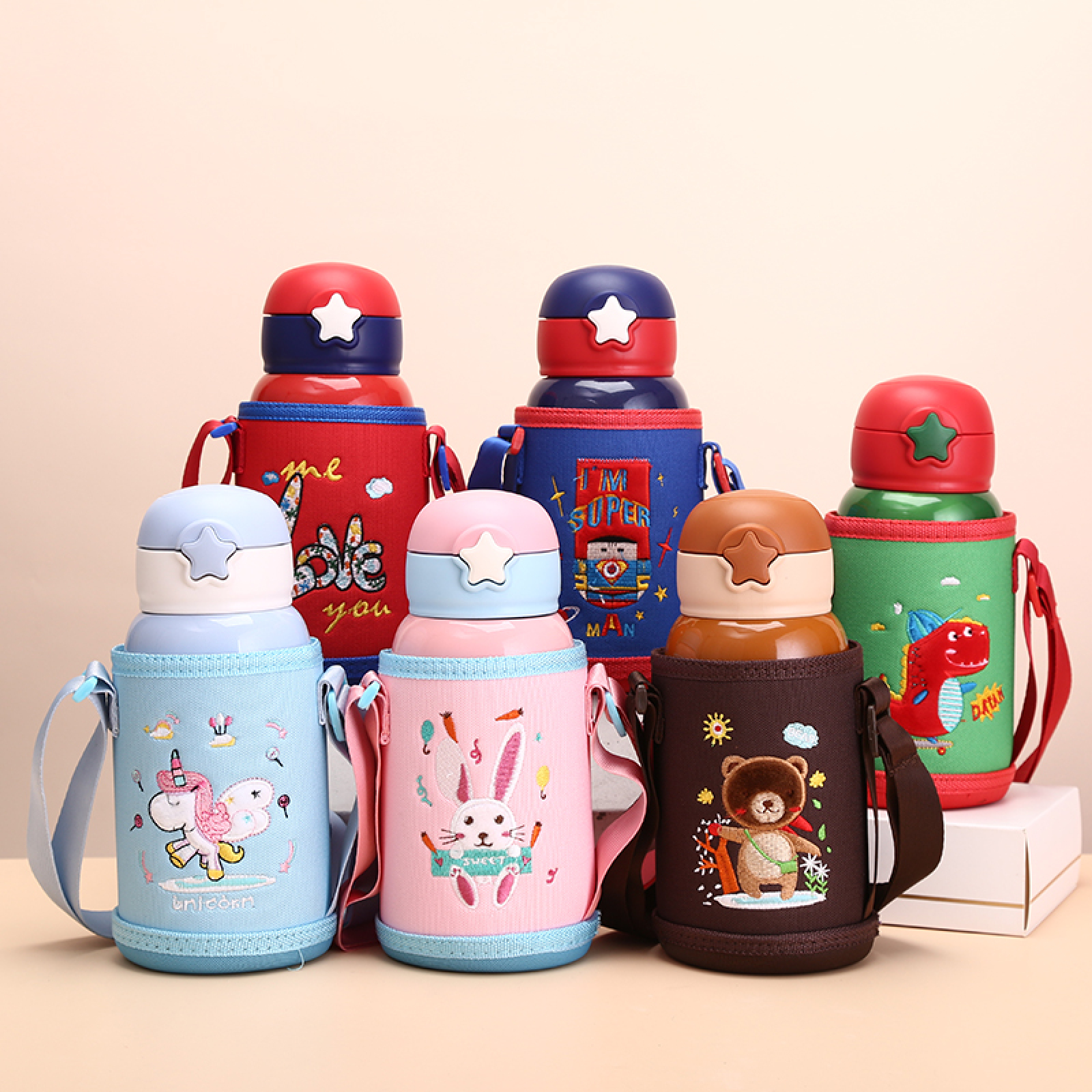 New 304 Stainless Steel Kids Vacuum Cup with Smart LED Temperature Display Tumbler for Children