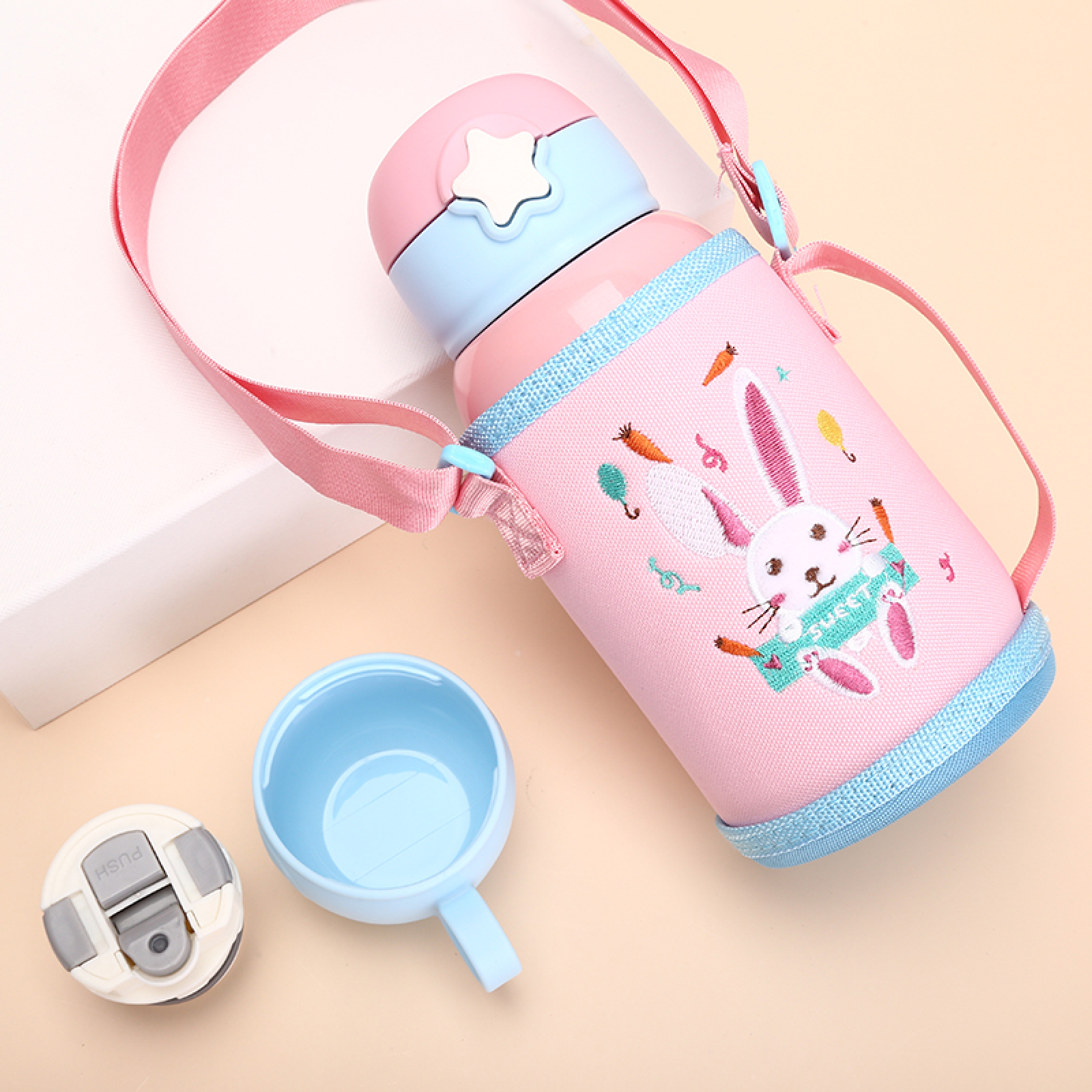 New 304 Stainless Steel Kids Vacuum Cup with Smart LED Temperature Display Tumbler for Children