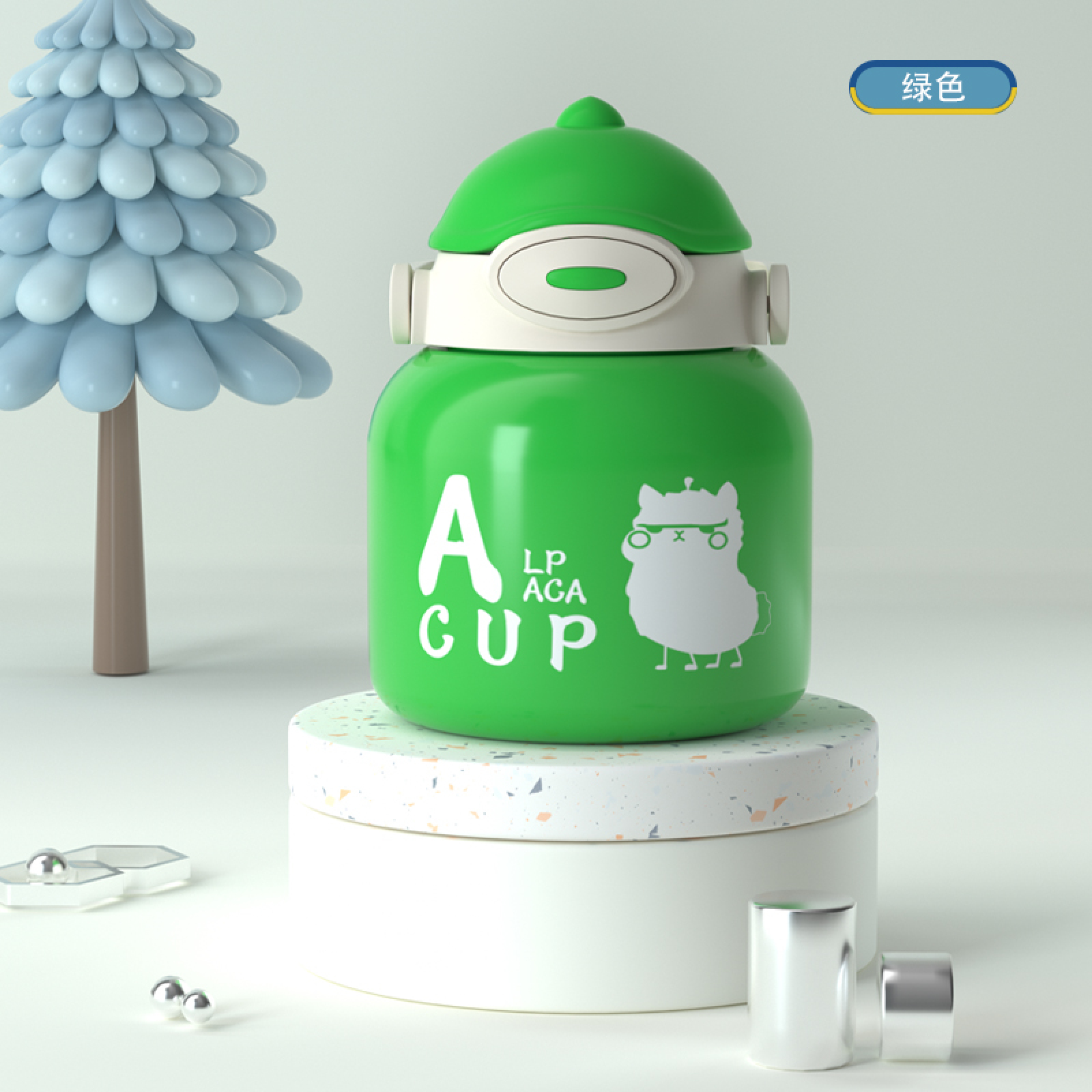Brand Cute Cartoon Stainless Steel Thermos Flask for Kids Student Portable Portable Water Bottle Big Belly Cup With Straw