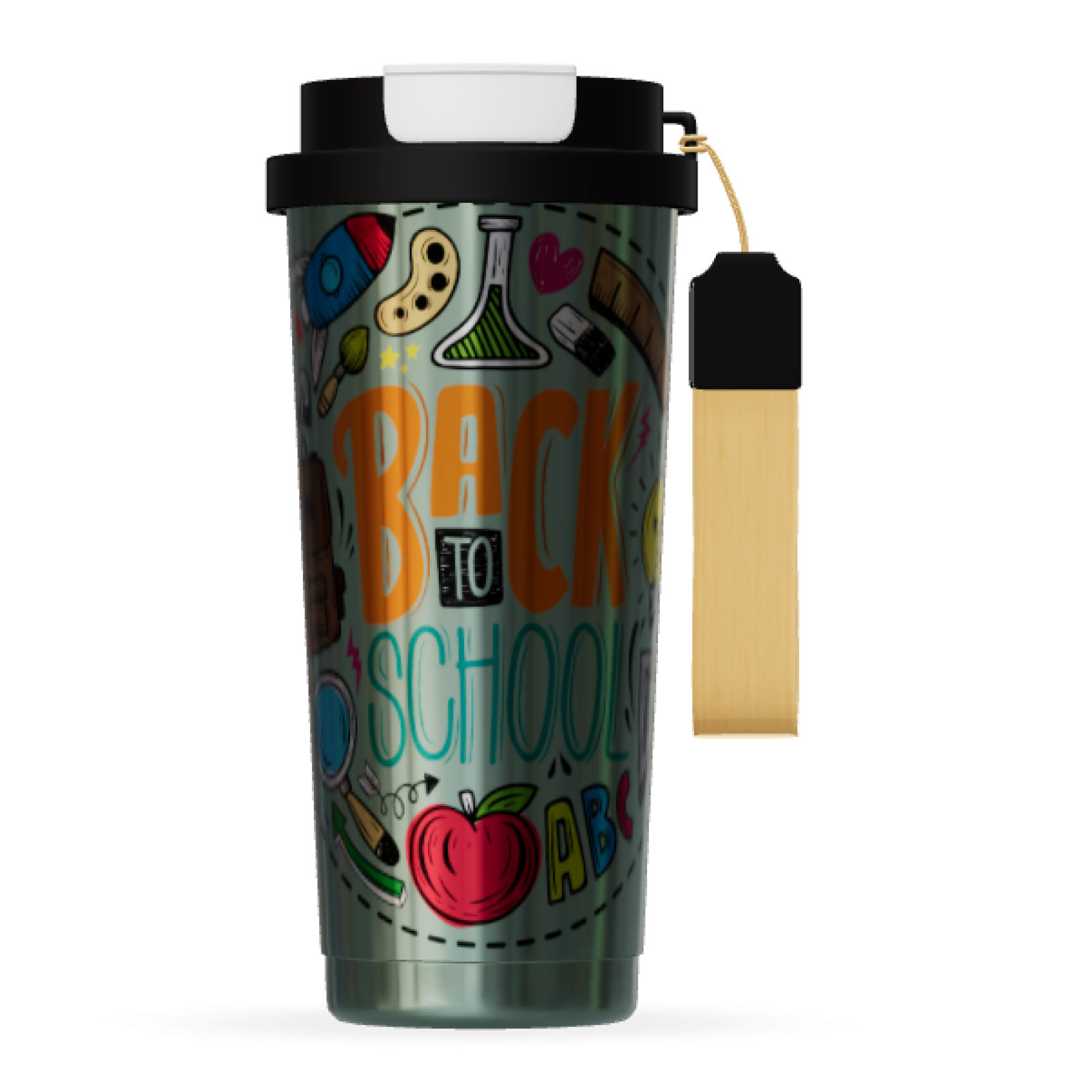 ODM New Design 520ml Vacuum Insulated Wide Mouth Titanium Crystallization Process Coffee Mugs Travel-friendly Hot & Cold Cups