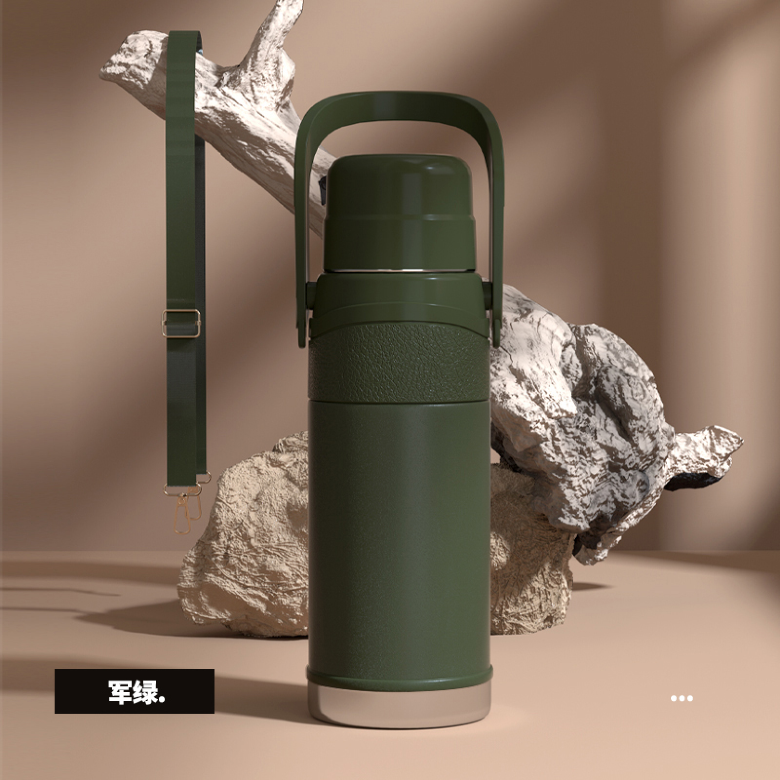 Cflask Portable High Capacity Wide Mouth Stainless Steel Vacuum Flask Water Bottle, Outdoor Sports Thermal Insulated Tea Bottle, Support OEM&ODM Customize