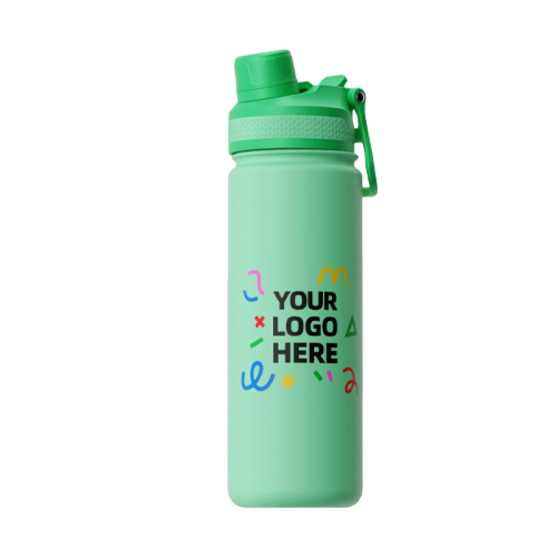 Simple and fashionable two-color thermos mug purple xun and rice apricot classic with large-capacity sports pot