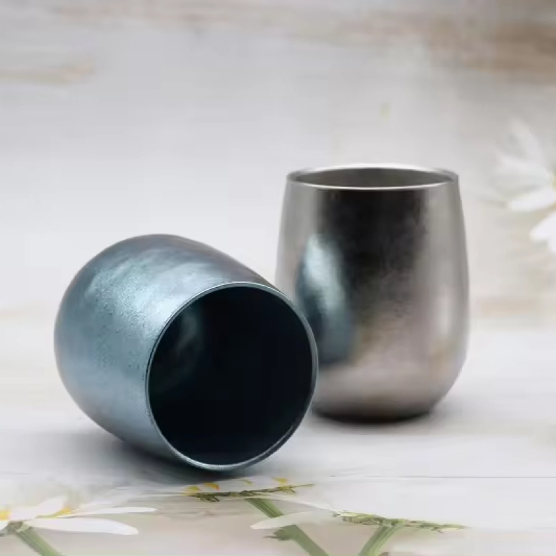 Wholesale 260ML Pure Titanium Water Cups Popular Color Beer Mugs for Wine and Beer Party Occasions