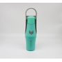 New Trending 25oz Single Wall Stainless Steel Dog Drinking Feeder Running Pet Bottle Reusable Water Dispenser with PP Top