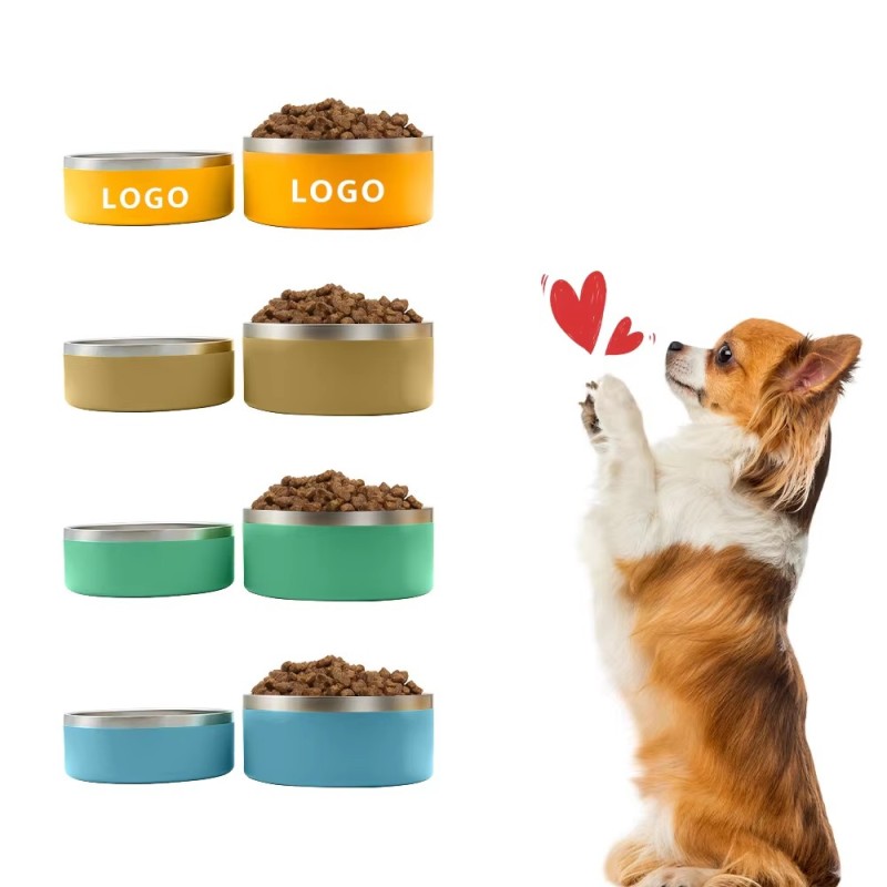 New Arrival Large Capacity Stainless Steel Dog Water Bowl Insulated Drinking Bottle Pet Bowl for Traveling Eating