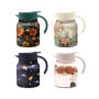 Stainless Steel  Vacuum Flask with Infuser Portable with Handle for Outdoor Coffee Pot Home Use