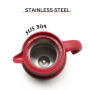Stainless Steel  Vacuum Flask with Infuser Portable with Handle for Outdoor Coffee Pot Home Use