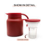 Stainless Steel  Vacuum Flask with Infuser Portable with Handle for Outdoor Coffee Pot Home Use