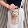 Top Fashion 1000ml Tritan Water Bottle for Women Cute Plastic Drinkware with Straw and Straps