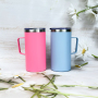 Wholesale Water Beer Coffee Cups with Custom Logo/color Manufacturer Direct Sales Thermos Cup with Portable Handle