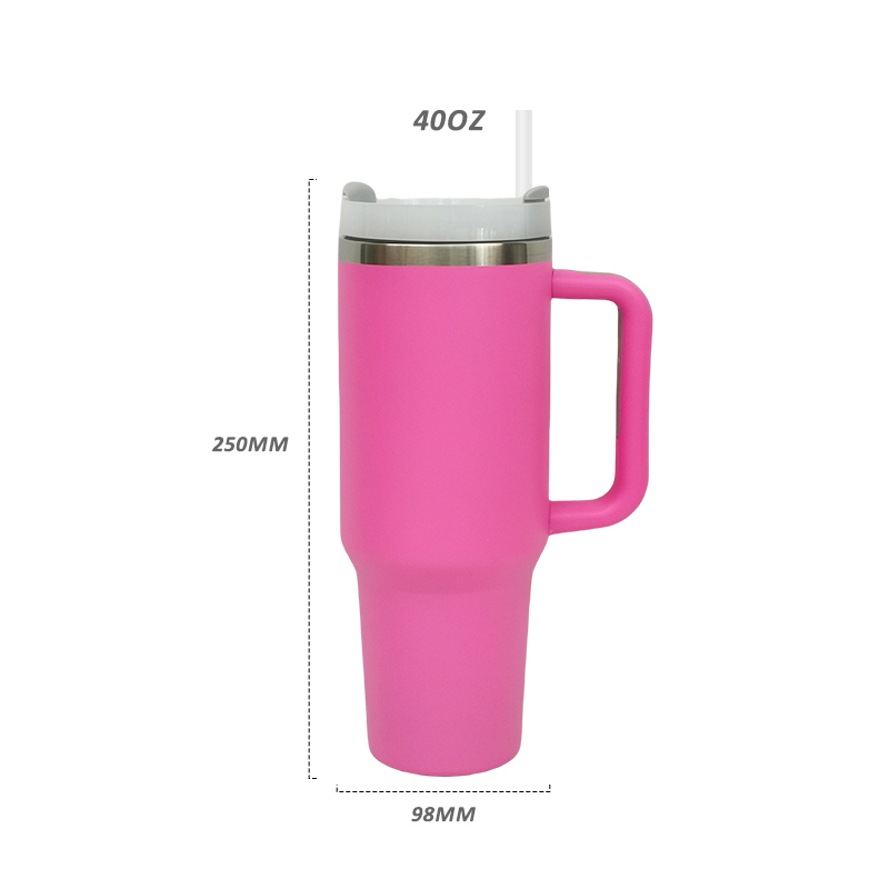 Wholesale Travel Leakproof Lids 40oz Tumbler Mug Reusable Drinking Cups 40oz Tumbler with Handle and Straw