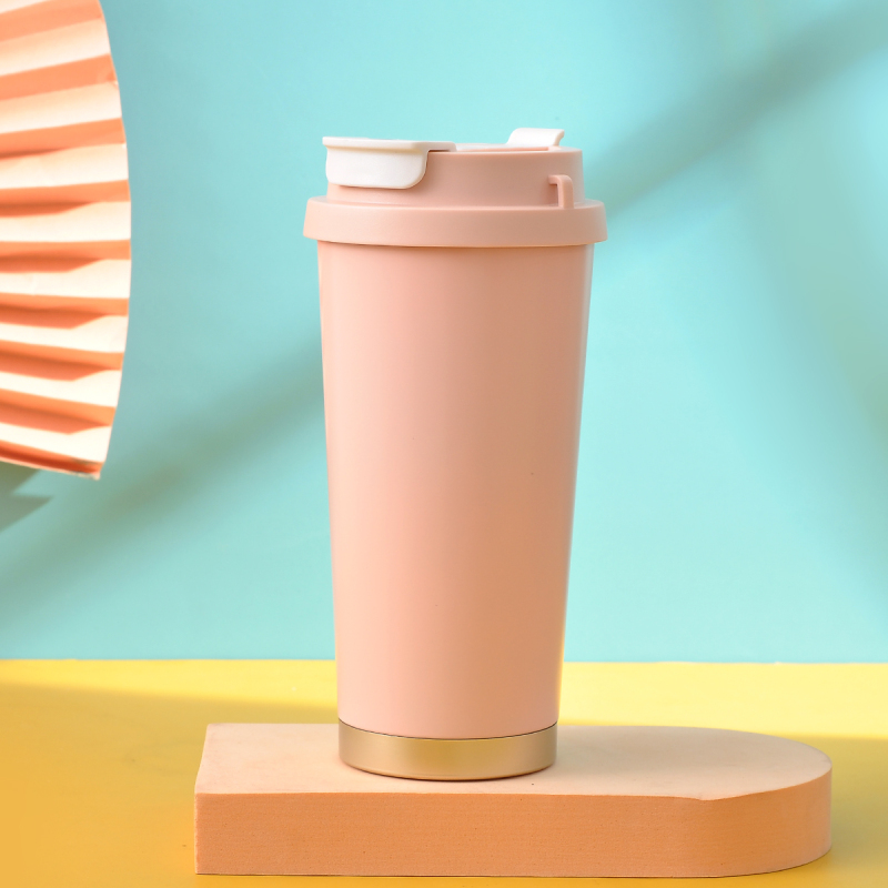 Wholesale Double Wall Stainless Steel Flask Bottle Thermos Vacuum Two Ways to Drink Coffee Mug Cups Water Bottle
