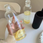 Minimalist Men's and Women's Transparent Plastic Cup 500ML 750ML Reusable Juice Water Bottle Gym Water Cup with Time Markers