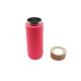 Wholesale New Style Stainless Steel Coffee Tumbler with Bamboo Lid Insulated Thermos Vacuum Flask 500ml Straight Water Bottle