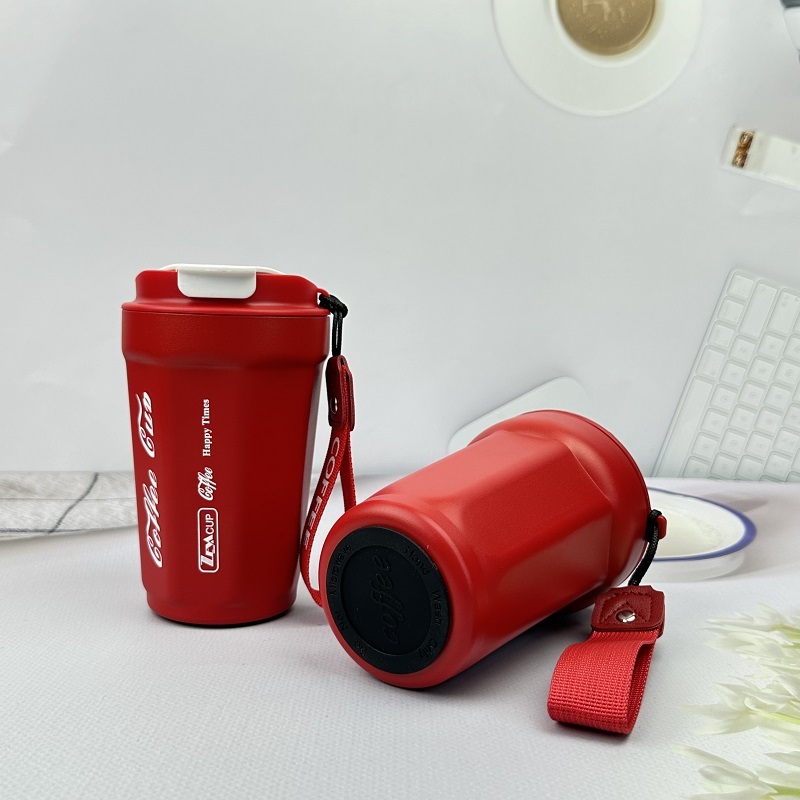 Wholesale Custom Logo 350ml 304 Stainless Steel Vacuum Thermos Coffee Mug with Leakproof Lid