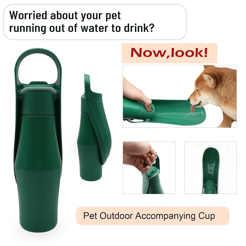 Hot Promotional Custom Design Stainless Steel Pet Bottle Single Wall Outdoor Portable Pet Drink Water Bottle for Dogs