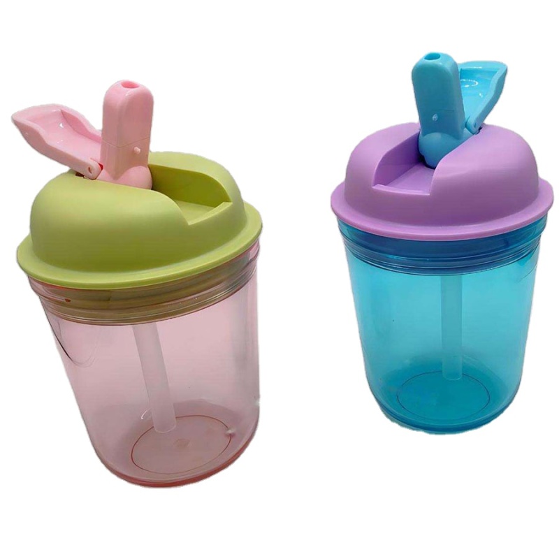 Manufacture Good Quality Gym Solid Color Single Wall Reusable Pp Motivation Plastic Cups with Adults School and Gym Use Bottles