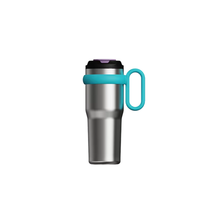 Manufacturer's Straight Stainless Steel Bucket Car Water Bottle with Straw Handle Insulated Drum 1200ml Water Bottle
