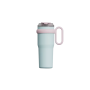 Manufacturer's Straight Stainless Steel Bucket Car Water Bottle with Straw Handle Insulated Drum 1200ml Water Bottle