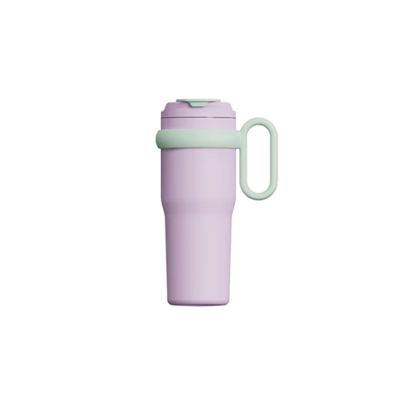 Manufacturer's Straight Stainless Steel Bucket Car Water Bottle with Straw Handle Insulated Drum 1200ml Water Bottle