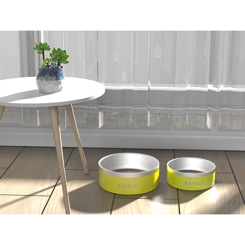 New Arrival Hot Seller Double Wall Stainless Steel 1000ml Pet Series Bowls for Dogs logo Can Be Customized