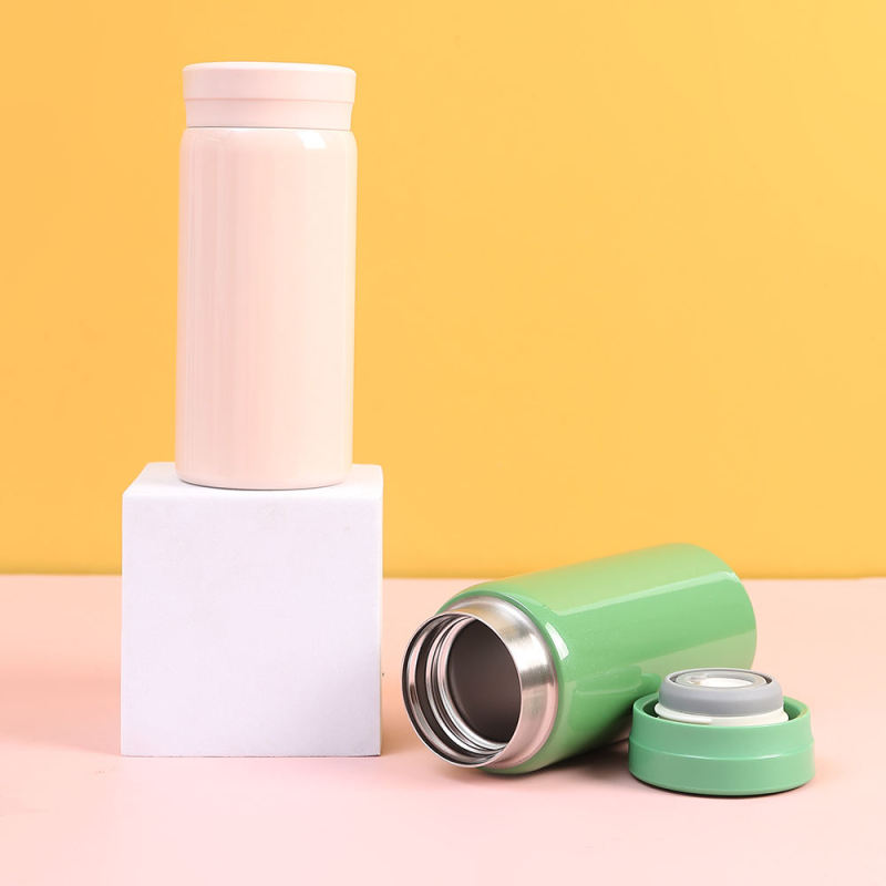 Hot Selling 280ml Small Capacity Solid Color Vacuum Mini Portable Pocket Stainless Steel Insulated Cup Coffee Mug Tumblers