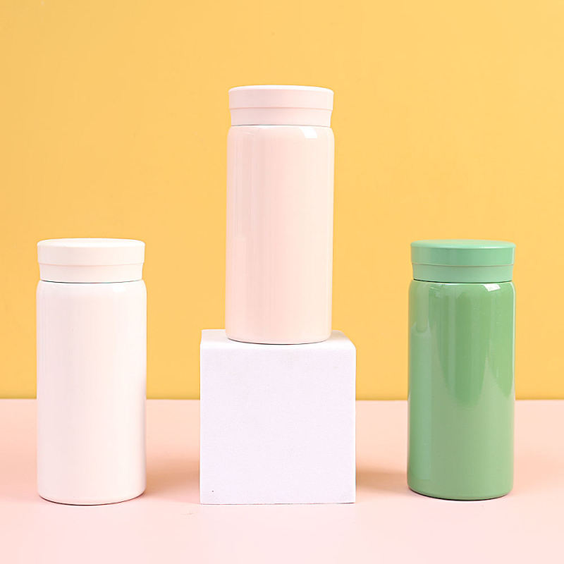 Hot Selling 280ml Small Capacity Solid Color Vacuum Mini Portable Pocket Stainless Steel Insulated Cup Coffee Mug Tumblers