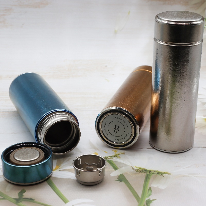 2024 Hot Sale Wholesale Healthy and Hygienic High-end Pure Titanium Vacuum Flasks Water Cup