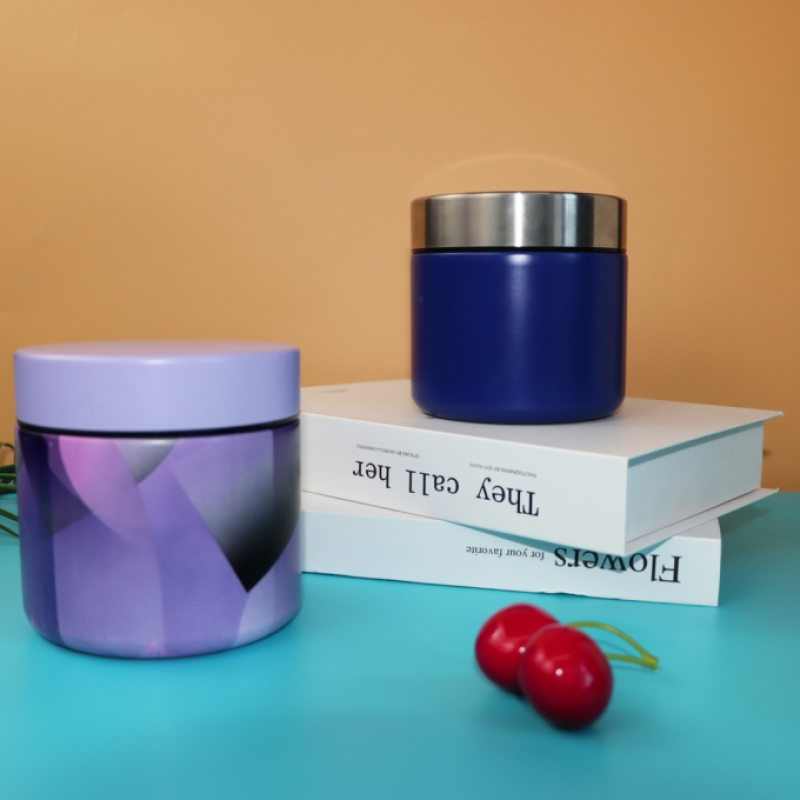 Wholesale Portable Mini Bento Box for Office Workers Students Double Wall Stainless Steel Thermos Food Flask