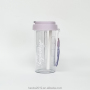 New Design Popular 600ml Custom logo Plastic Bottle Cute Large Capacity Big Belly Cup with Straw and Tea Filter