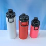 Wholesale Vacuum Thermo Flask Colorful Insulated Stainless Steel Water Bottle with Spout Lid 24oz
