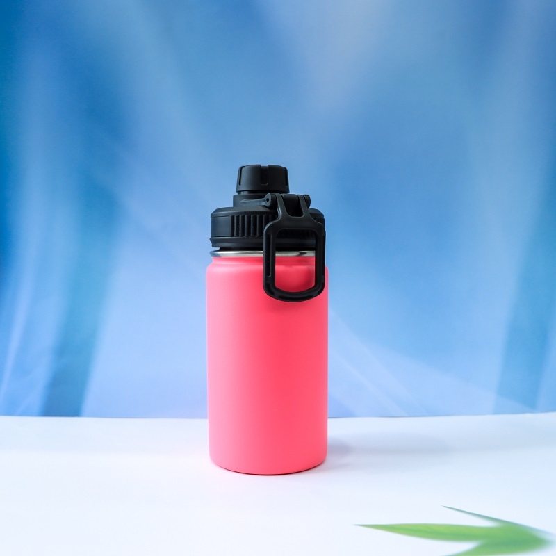 Wholesale Vacuum Thermo Flask Colorful Insulated Stainless Steel Water Bottle with Spout Lid 24oz