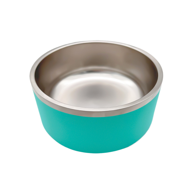 Hot Selling Powder Coated Dog Cat Food Water Bowl Custom logo Stainless Steel Pet Feeding Bowl Food Container