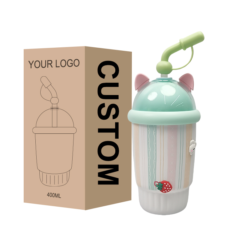 New Design 400ml Insulated Tumbler Customizable Coffee Mug Durable Stainless Steel Tumbler with Straw