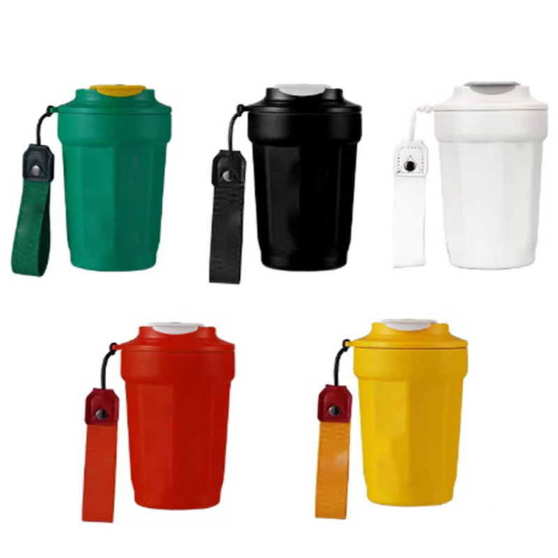 Wholesale New Arrival 316 Stainless Steel Office Travel Leak Proof Belt Rope Coffee Mug Cup Water Bottle for Travel