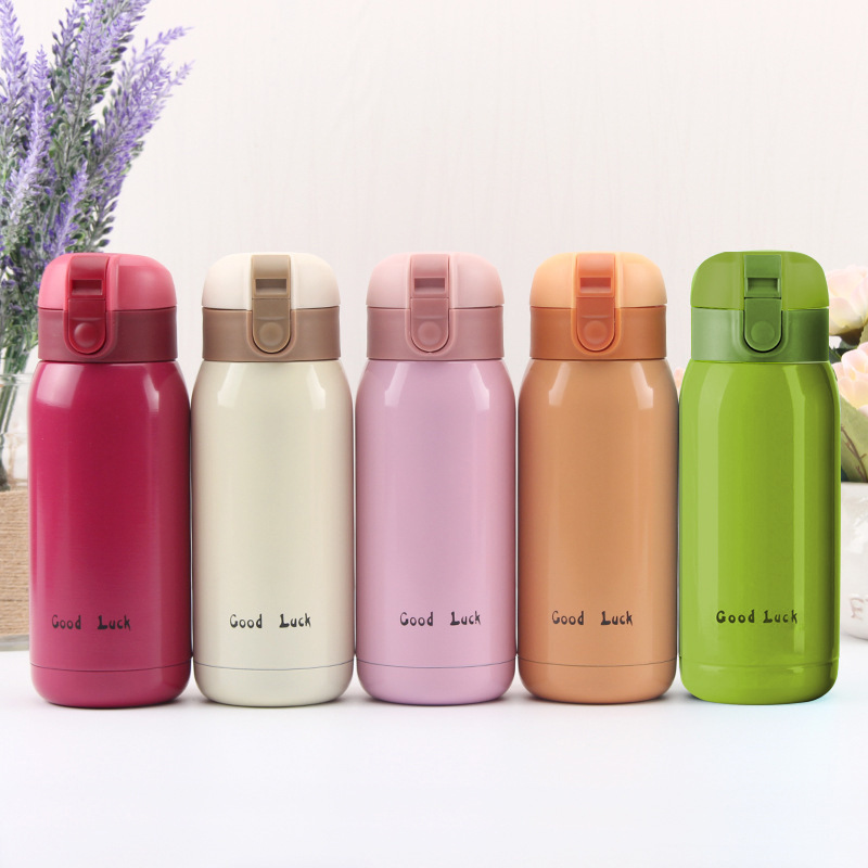 Wholesale Thermal Water Bottle with Bounding Cap Portable Sports Mug Stainless Steel Drink Cup 200ml 360ml Office Cup for Work