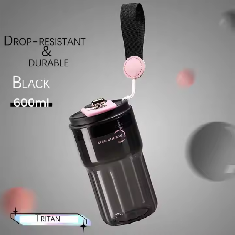 New Arrival Maternal-infant Grade Material Tritan Leak-proof Coffee Cup Plastic Cup Car Cup Office Handy Water Bottle