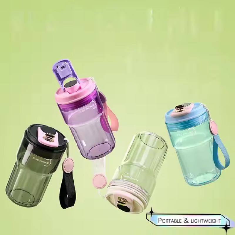 New Arrival Maternal-infant Grade Material Tritan Leak-proof Coffee Cup Plastic Cup Car Cup Office Handy Water Bottle